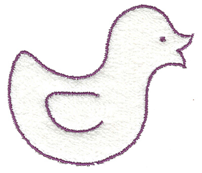 Embroidery Design: Ducky outline large 3.48w X 3.02h
