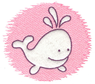 Embroidery Design: Trapunto whale large 4.98w X 4.35h