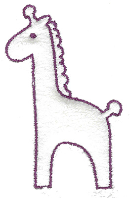 Embroidery Design: Giraffe outline large  2.55w X 3.90h