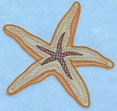 Embroidery Design: Starfish large  4.98"h x 5.09"w