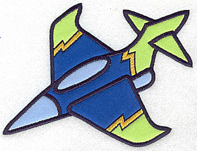 Embroidery Design: Military jet four appliques 6.51w X 4.95h