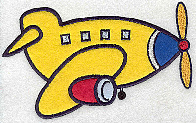 Embroidery Design: Airplane four appliques 6.88w X 4.34h