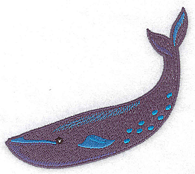 Embroidery Design: Whale 3.84w X 3.29h