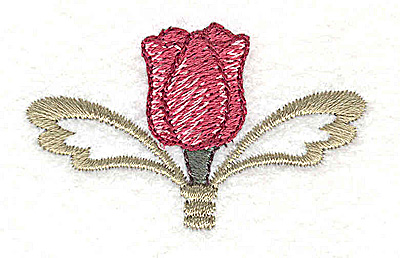 Embroidery Design: Single tulip head  2.22w X 1.36h