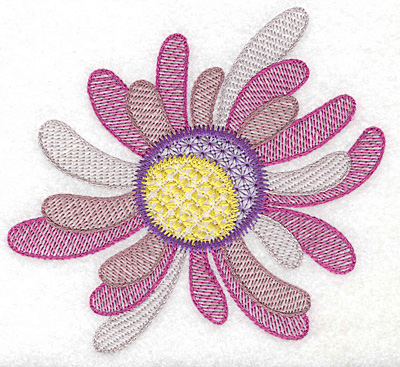 Embroidery Design: Petal flower large 4.88w X 4.52h