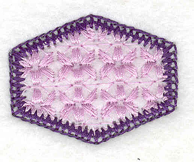 Embroidery Design: Hexagon pattern 1.48w X 1.18h
