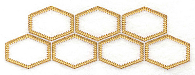 Embroidery Design: Honeycomb A 6.24w X 2.15h