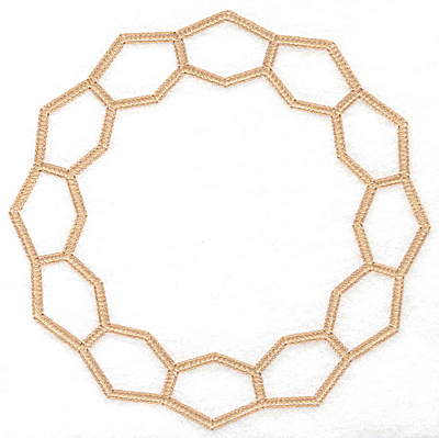 Embroidery Design: Honeycomb Circle 7.35w X 7.36h