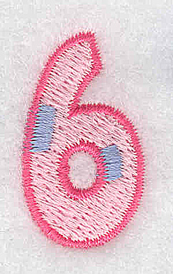 Embroidery Design: 6 small 0.72w X 1.28h