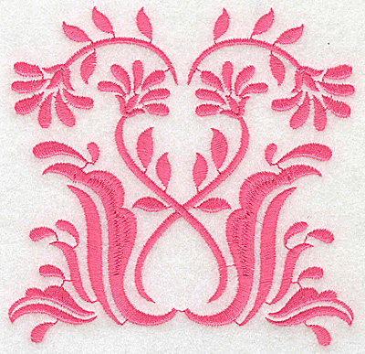 Embroidery Design: Floral design D large 4.94w X 4.79h