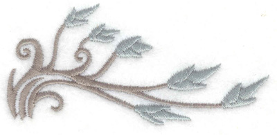 Embroidery Design: Branch with swirls 3.86w X 1.81h