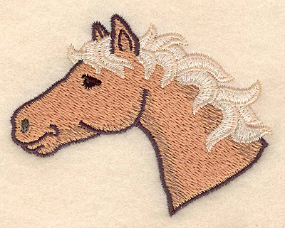 Embroidery Design: Palimino head  3.40w X 2.66h