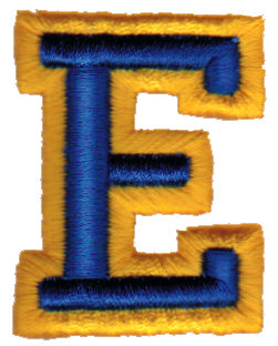 Embroidery Design: Athletic Foam E1.53" x 1.98"