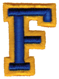 Embroidery Design: Athletic Foam F1.50" x 1.98"