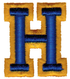Embroidery Design: Athletic Foam H1.71" x 1.98"