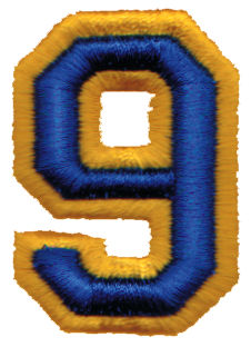Embroidery Design: Athletic Foam 91.42" x 1.98"