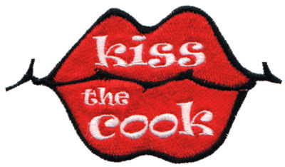 Embroidery Design: Kiss the Cook Lips2.72" x 4.69"