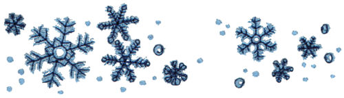 Embroidery Design: Snowflakes6.09" x 1.63"