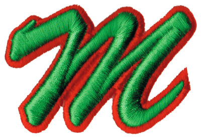 Embroidery Design: Script Foam M3.25" x 2.20"