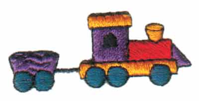 Embroidery Design: Little Toy Train1.97" x 0.83"