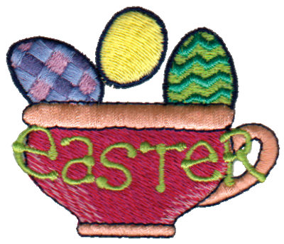 Embroidery Design: Easter In a Mug2.69" x 2.24"