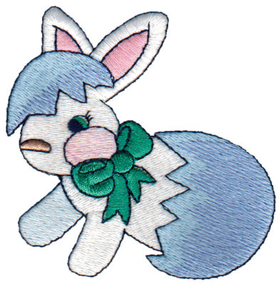 Embroidery Design: Rabbit Hatching from Egg3.08" x 3.33"