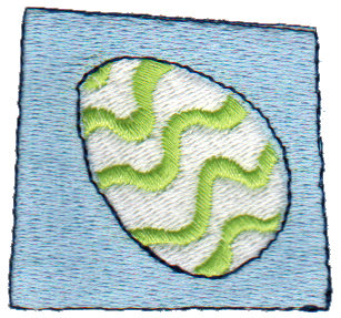 Embroidery Design: Egg Icon1.97" x 1.81"