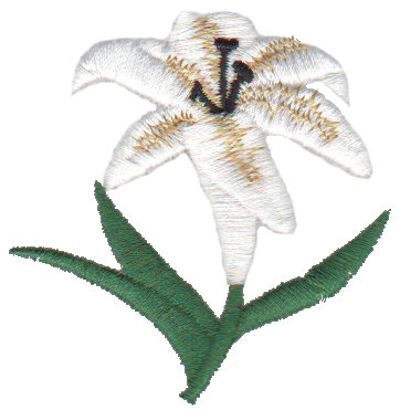 Embroidery Design: Lily2.37" x 2.39"