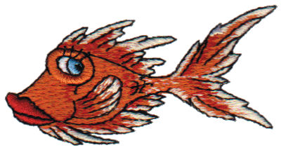 Embroidery Design: Gold Fish2.66" x 1.44"