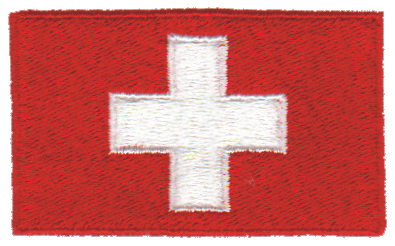 Embroidery Design: Switzerland2.54" x 1.52"