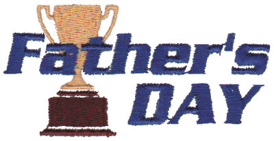 Embroidery Design: Father's Day2.99" x 1.47"