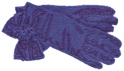 Embroidery Design: Purple Gloves3.78" x 2.20"