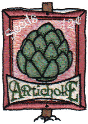 Embroidery Design: Artichoke Seeds2.55" x 3.60"
