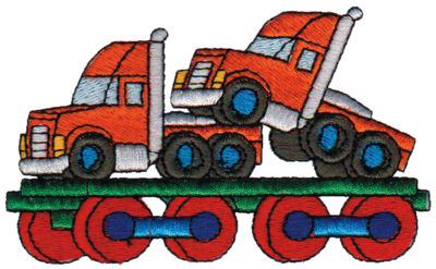 Embroidery Design: Trucks3.95" x 2.37"