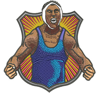 Embroidery Design: Wrestling Victory Lg 4.56w X 4.55h