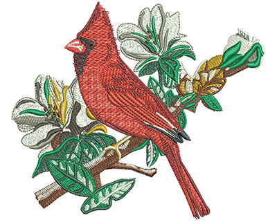 Embroidery Design: Cardinal Dwight Lg 5.25w X 4.51h