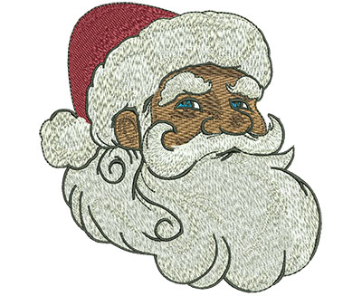 Embroidery Design: Santa Claus Head Lg 4.29w X 4.42h
