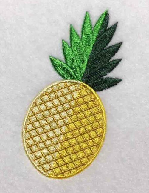 Embroidery Design: Pineapple Lg 2.66w X 4.39h
