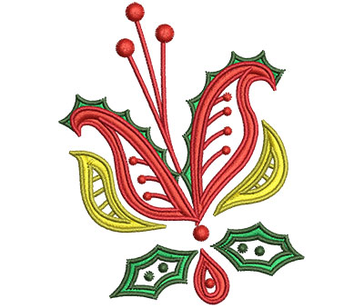 Embroidery Design: Christmas Paisley 9 2.65w X 3.27h