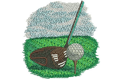 Embroidery Design: Tee Up Sm 3.40w X 3.45h