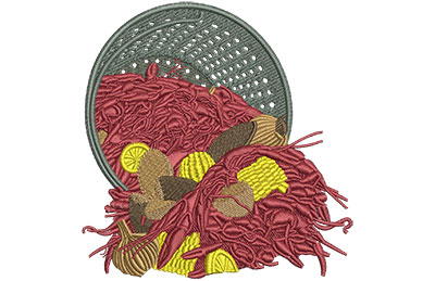 Embroidery Design: Crawfish Boil Lg 4.32w X 4.50h