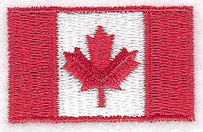 Embroidery Design: Canadian Flag 1.63w X 1.00h