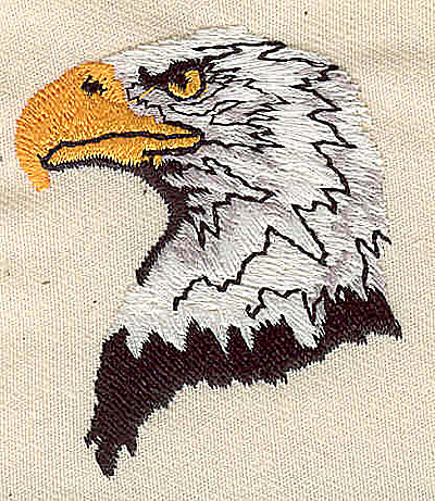 Embroidery Design: Eagle head 1.81w X 2.13h