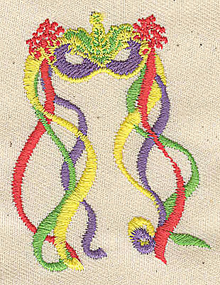 Embroidery Design: Mask 1.88w X 2.44h