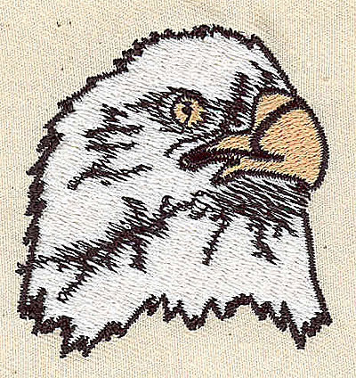 Embroidery Design: Eagle head 2.06w X 2.13h