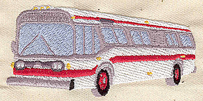 Embroidery Design: Bus 3.25w X 1.56h