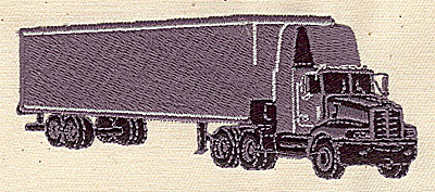 Embroidery Design: Tractor trailer 3.94w X 1.63h