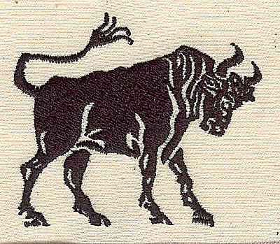 Embroidery Design: Bull 2.69w X 2.94h