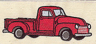 Embroidery Design: Truck 3.63w X 1.44h