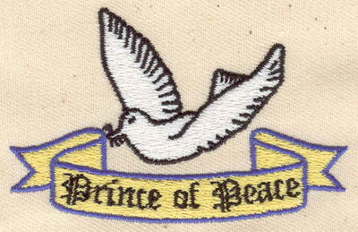 Embroidery Design: Dove Prince of Peace 2.94w X 1.81h